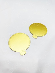[TATAK013] (S) TATAKAN KUE BULAT GOLD 9 CM X 25