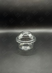 [GLS0096] GELAS OVAL MIKA ICE CREAM 120 ML + LID 100X10