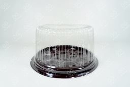 [MIKA0002A] (R) TRAY BULAT COKLAT CT 18 CM X 10