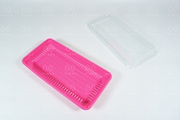 [MIKA0016] TRAY BROWNIES PINK M 20X10