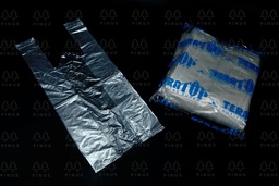[HDPE0057] TERATOP BIRU KRESEK CAPPUCINO 15 CM X 50