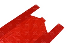 [HDPE0055] TERATOP PUTIH KRESEK MERAH 40 CM 40X50