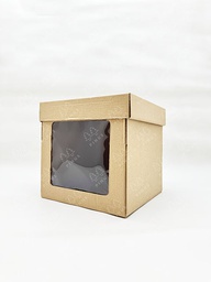 [DUS00102] (R) DUS KRAFT KACA TART EFLUTE 20X20X20 CM X5