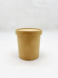 [BOWL0009] BEST FRESH KRAFT PAPER CUP SOUP 16 OZ + LID X25