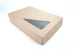 [DUS0046] DUS KRAFT KACA SEGITIGA LAMINASI 27X18X5 CM 10X50