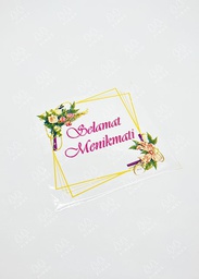 [SAMIR002] (S) PLASTIK SELAMAT MENIKMATI 20X20 X50