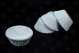 [LTS00001] (D) LOTUS PAPER CAKE CASES WHITE 9.5 CM 1000X25